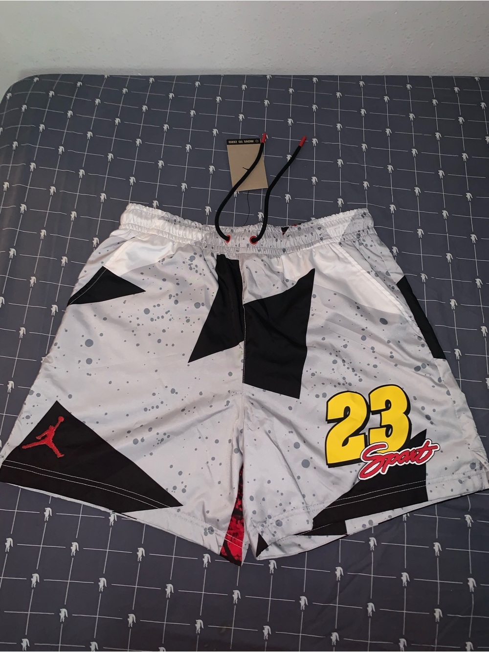 Jordan Sport Essentials 5" Poolside Shorts Cement Grey IB8818-011 Size: Medium